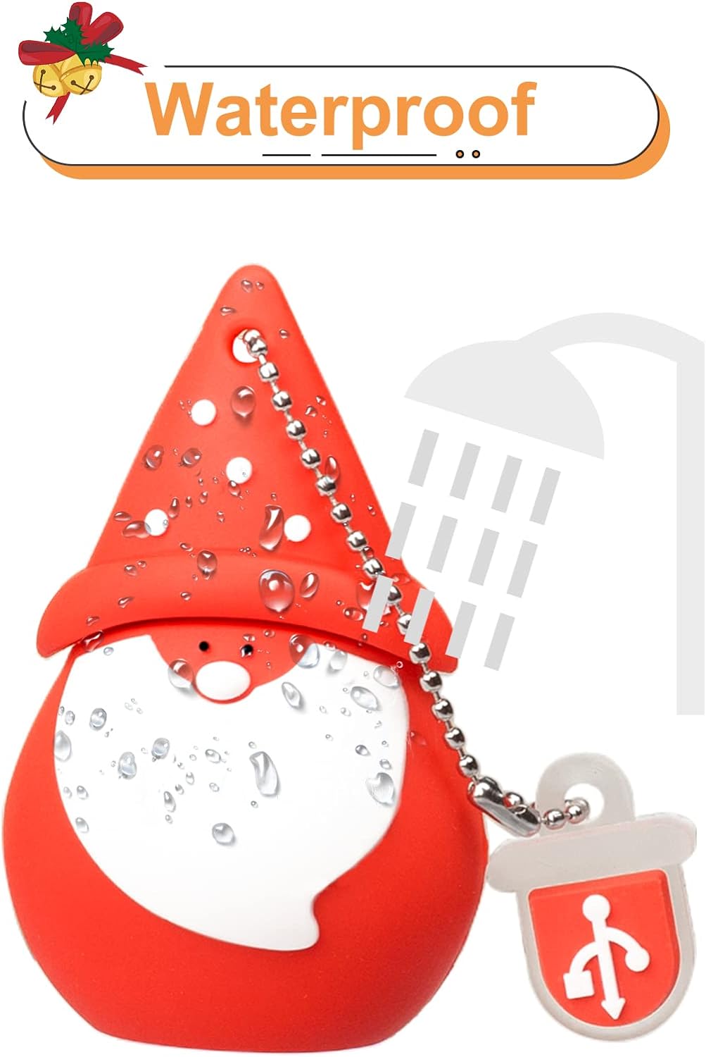 LEIZHAN USB-Stick 5 Stück 16GB Speicherstick Der Weihnachtsmann Elch Niedlichen Weihnachtsserie Gesc