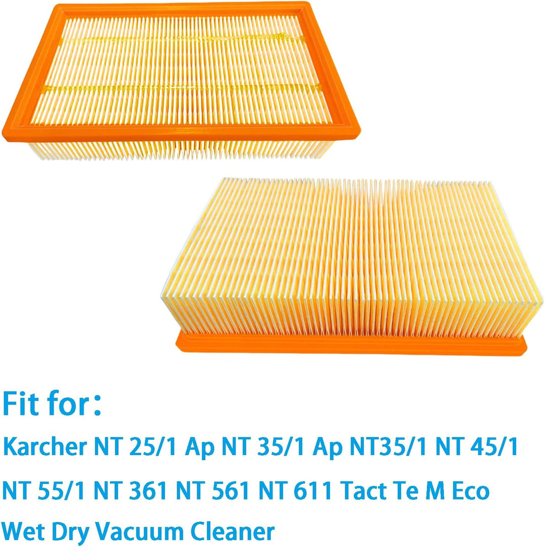 2 Stück Filter Zubehör für Kärcher NT 25/1 Ap NT 35/1 Ap NT35/1 NT 45/1 NT 55/1 NT 361 NT 561 NT 611