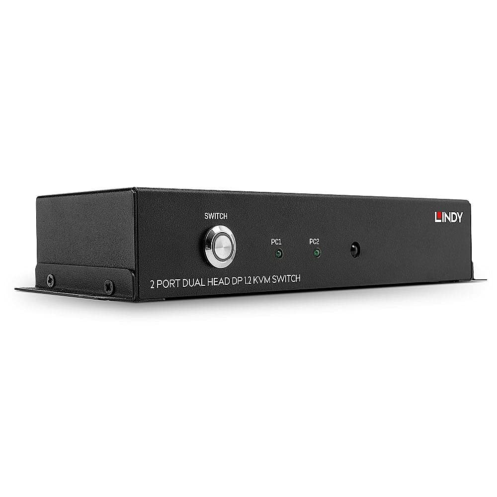 LINDY 39306 2 Port Dual Head DisplayPort 1.2 KVM Switch