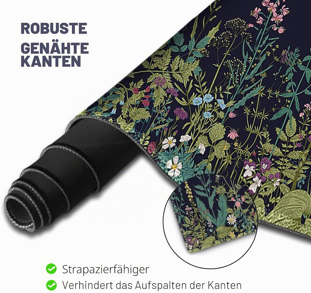 ToLuLu Erweitertes Gaming-Mauspad, Memory-Schaum ergonomische Tastatur-Maus-Handgelenkstütze Set, gr