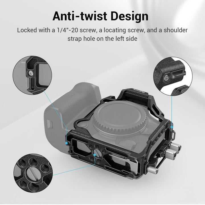 SMALLRIG Camera Cage R5 & R5 C & R6 Halbkäfig, Kamerakäfig mit Kabelklemme für Canon R5 & R5 C & R6-
