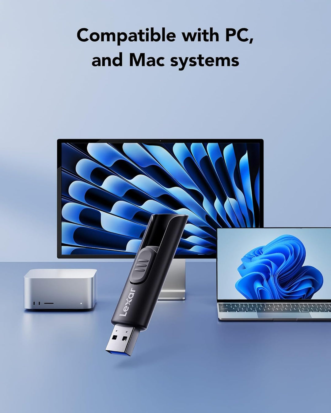 Lexar 64GB 3er-Pack Flash-Laufwerk A30E USB 3.2 Gen 1, USB-Laufwerk mit bis zu 100MB/s, Speichererwe