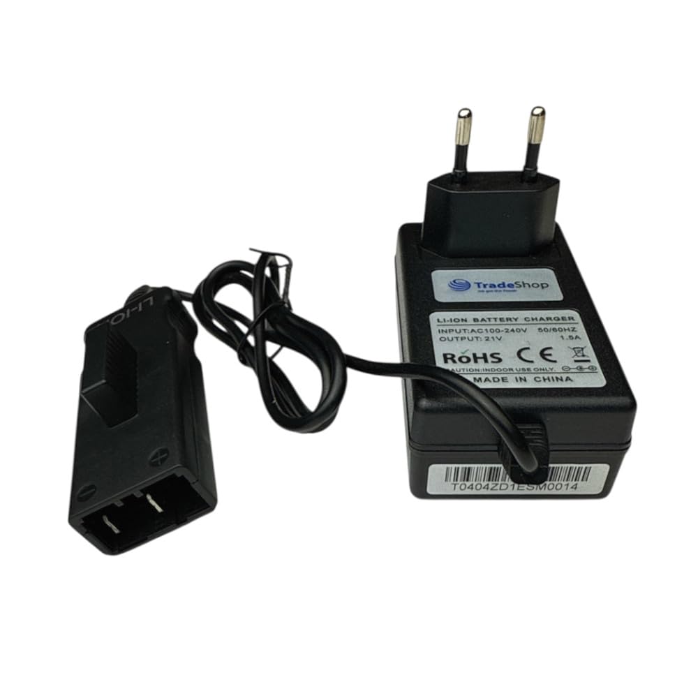Trade-Shop 18V Li-Ion Ladegerät Netzteil Ladestation kompatibel mit Gardena 9839, 9839-20, 9840, 984