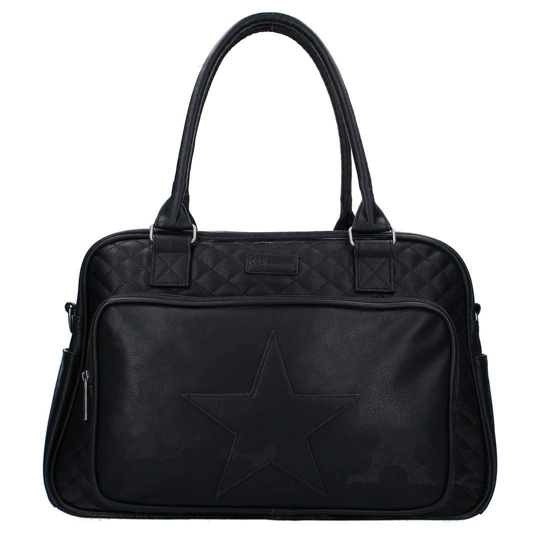 Kidzroom 030-7883-4 Wickeltasche Coloured Stars Diaper Bag, schwarz