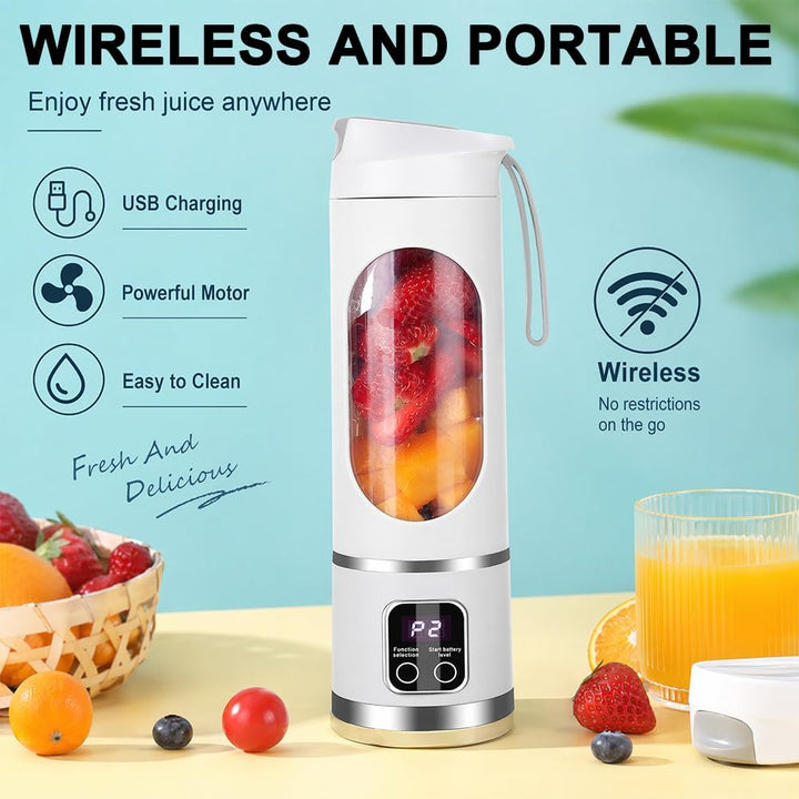Mini Tragbarer Mixbecher, Elektrischer USB-Entsafter, Mini Smoothie Maker, Tragbarer Mixer für Shake