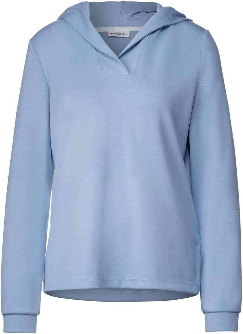 Street One Damen Hoodie 36 Light Lake Blue, 36 Light Lake Blue