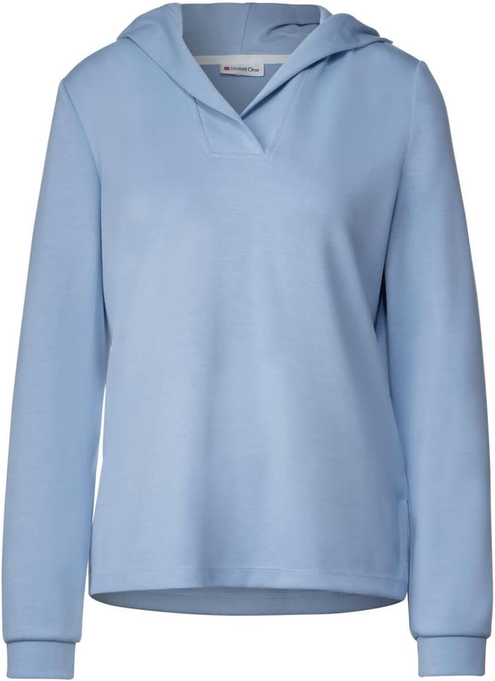 Street One Damen Hoodie 40 Light Lake Blue, 40 Light Lake Blue