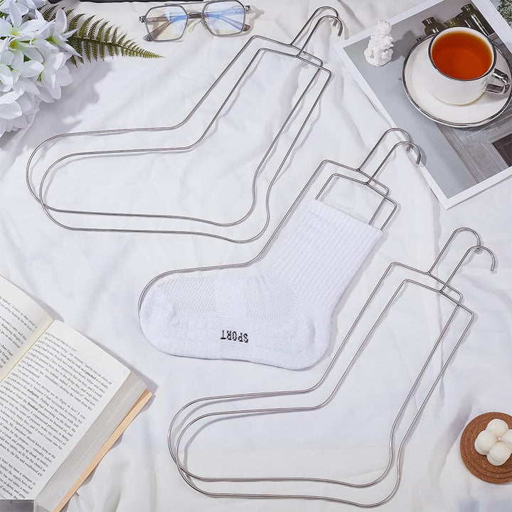 UNICRAFTALE 6 Stück 3 Grössen Sockenspanner Edelstahl Socken Trockenbügel Strick Sockenformer Metall