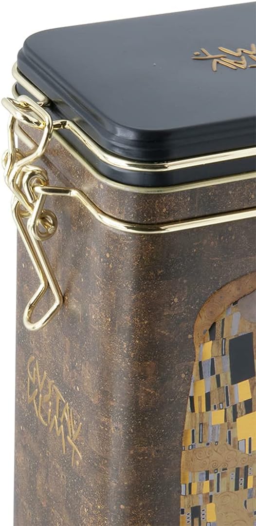 Fridolin Vorratsdose/Kaffeedose aus Metall mit Verschluss - Gustav Klimt: Der Kuss