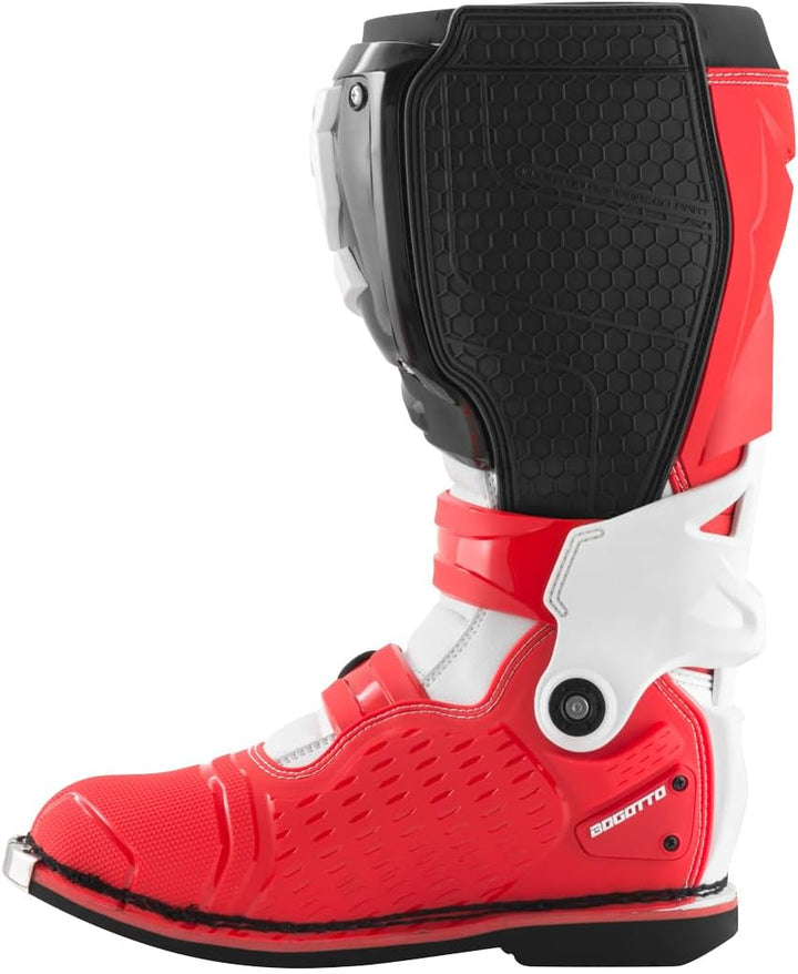 Bogotto MX-7 S Motocross Stiefel, rot/schwarz/weiss, 44