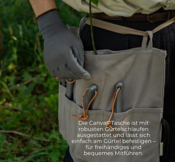 Gartenwerkzeug Set Aluminium, 4-teilig – rostfrei, robust & leichtes Gartengeräte Set & Pflanzwerkze