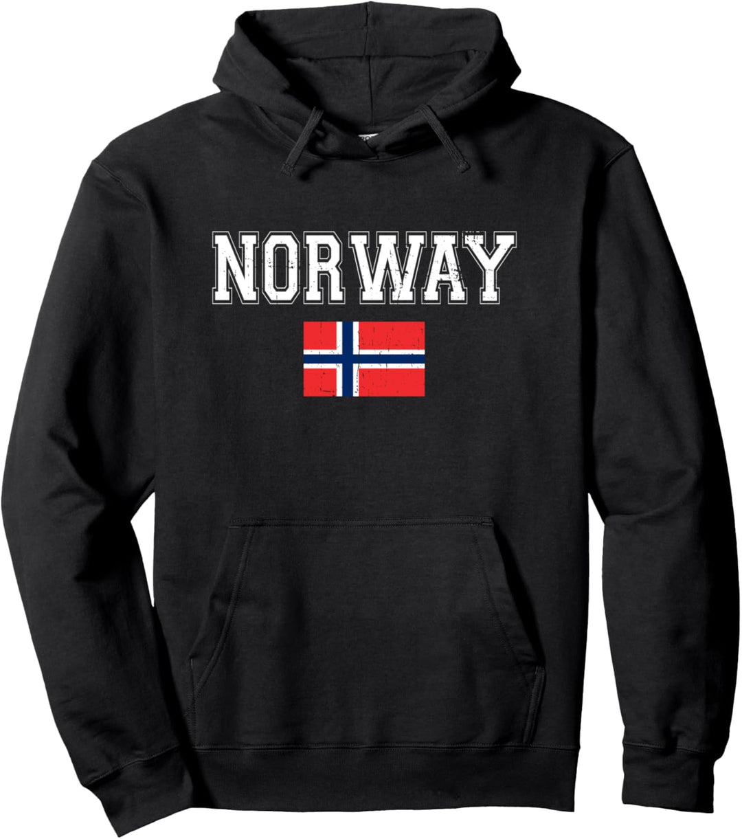 Flag Norway Pullover Hoodie
