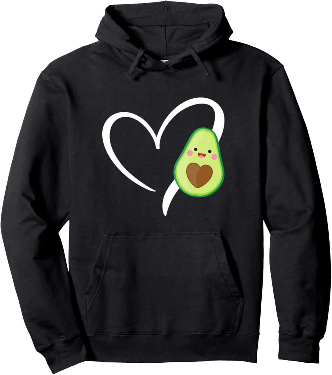 Heart Love Avocados Pullover Hoodie