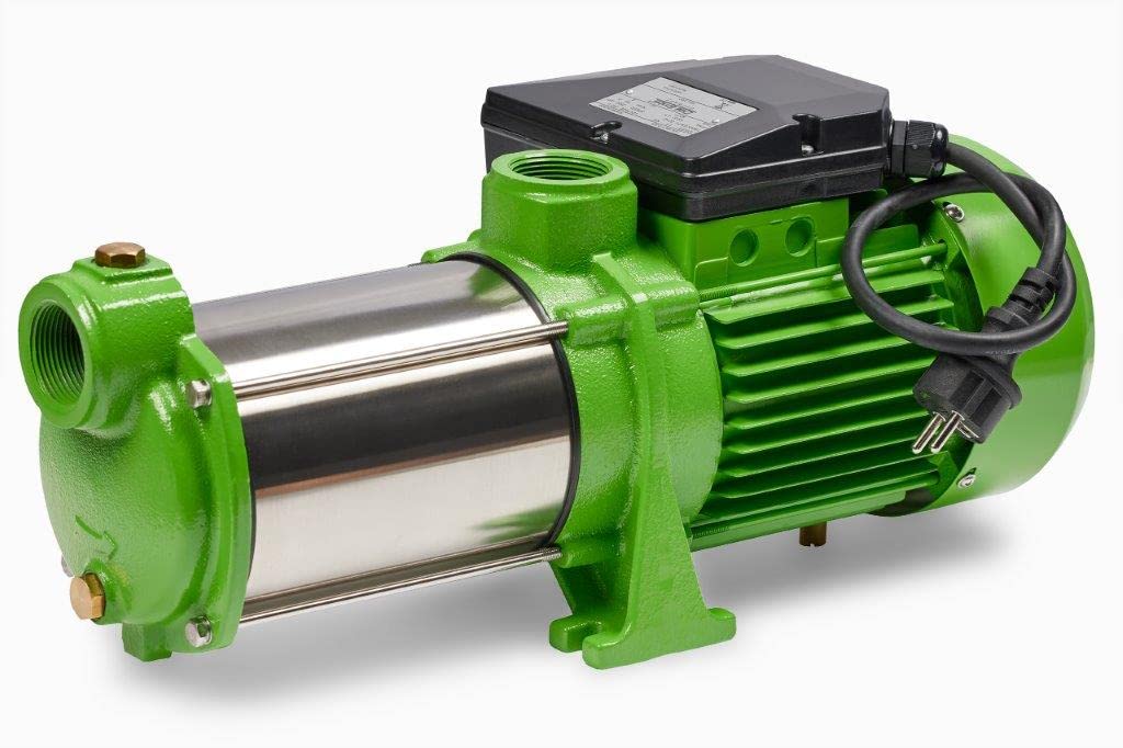 CHM GmbH® Premium Kreiselpumpe 1,5 KW Gartenpumpe aus Edelstahl 10200 L/h Starke "Förderhöhe von 65