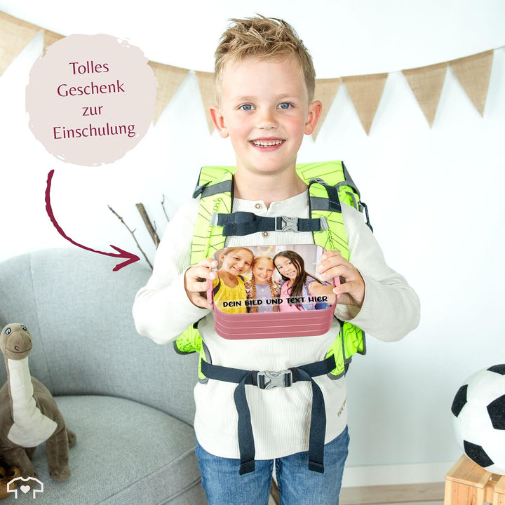 Kinder Bento Box Midi für Mepal Bentobox - Brotbox Dein Bild und Text I Custom Text und Foto Lunchbo