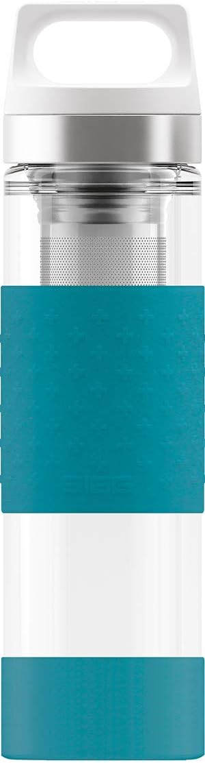 SIGG Hot & Cold Glass Thermo Trinkflasche (0.4 L), schadstofffreie und isolierte Trinkflasche, Therm