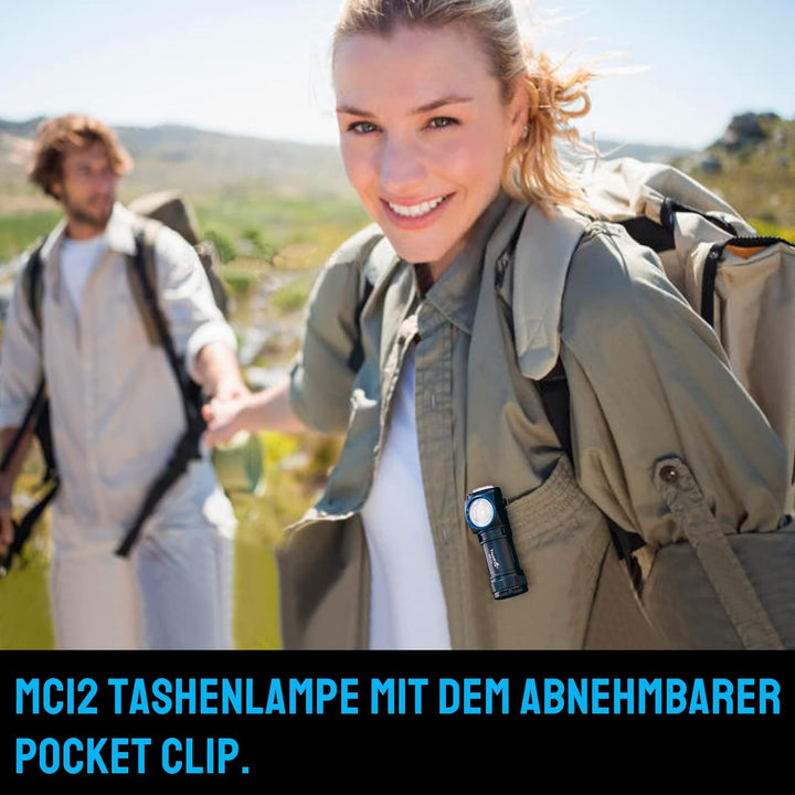 TrustFire Stirnlampe, Stirnlampe LED wiederaufladbar Kopflampe 1000 Lumen MC12 LED Stirnlampe Magnet