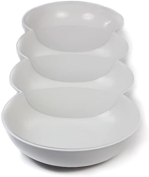 Tupperware Allegra Perle weiss/cremefarben mit Glitzer Servierschale Servierschalenquartett 38652