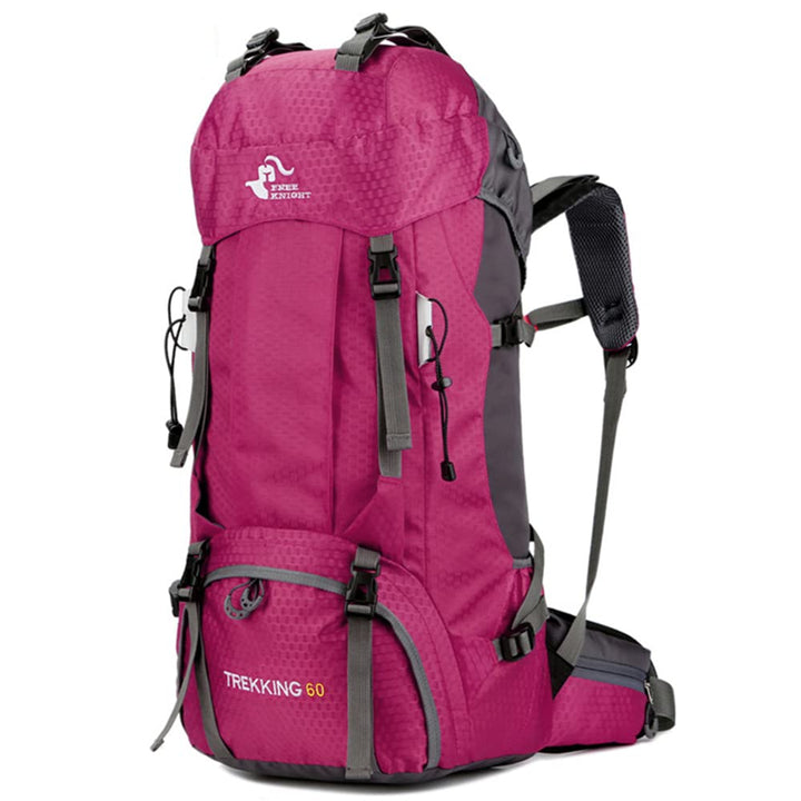 Bseash 60L Wasserdichter leichter Wanderrucksack mit Regenschutz, Outdoor Sport Tagesrucksack Multif