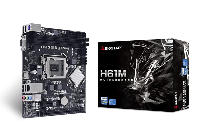 Biostar H61MHV3 Motherboard Intel® H61 LGA 1155 (Socket H2) Micro ATX