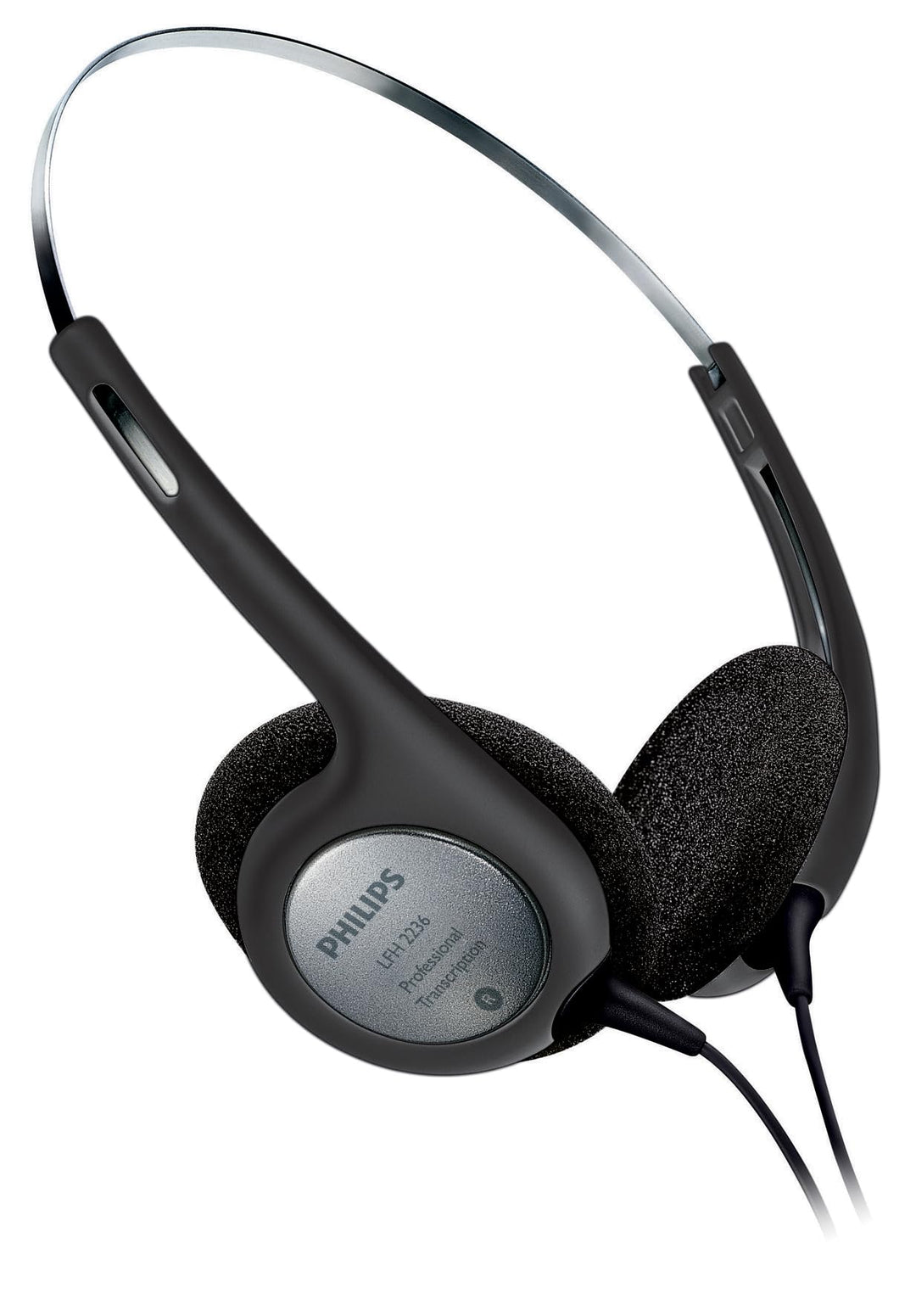 Philips LFH2236 Stereo Kopfhörer für Diktier-und Wiedergabegeräte mit 3.5 mm Klinkenstcker, Ohrpolst