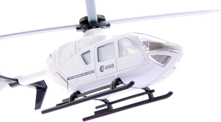 siku 2537, ESA Hubschauber, Spielzeug-Helikopter für Kinder, 1:55, Metall/Kunststoff, Weiss, Bewegli