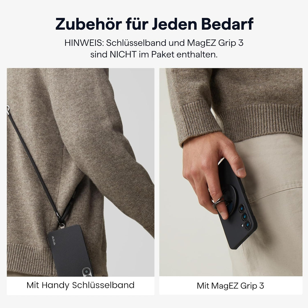 pitaka Hülle für Samsung Galaxy S25 Plus Ultradünne Handyhülle Magnetische und Kratzfeste Schutzhüll