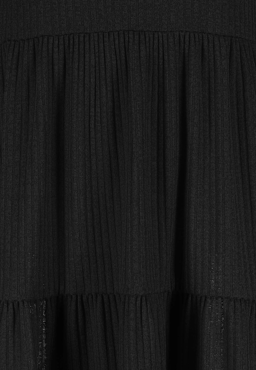 FRESH MADE Ladies Rib Dress Frauen Mittellanges Kleid schwarz L