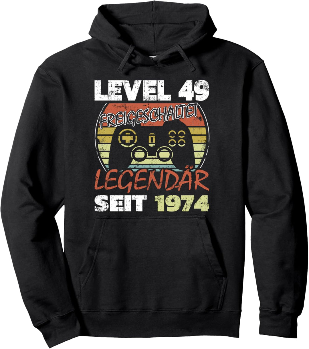Level 49 freigeschaltet legendär seit 1974 Pullover Hoodie