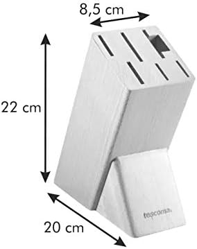 Tescoma Noblesse Messerblock für 6 Messer und Geflügelschneider/Schärfer, Holz