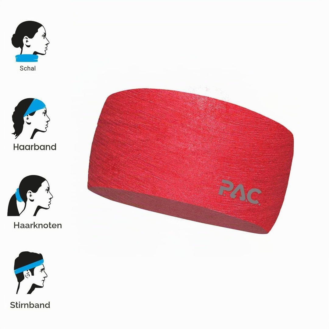 P.A.C. Merino Headband - Funktionsstirnband, Schweissband, Outdoortuch, Merino Stirnband, Sport Head