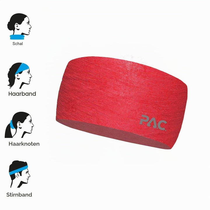 P.A.C. Merino Headband - Funktionsstirnband, Schweissband, Outdoortuch, Merino Stirnband, Sport Head