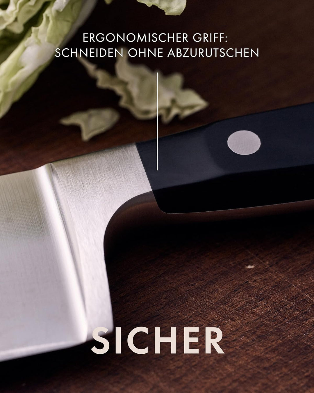 ZWILLING Professional S Kochmesser, Klingenlänge: 20 cm, Breites Klingenblatt, Rostfreier Spezialsta