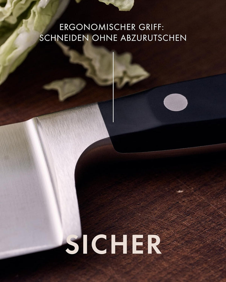 ZWILLING Professional S Kochmesser, Klingenlänge: 20 cm, Breites Klingenblatt, Rostfreier Spezialsta