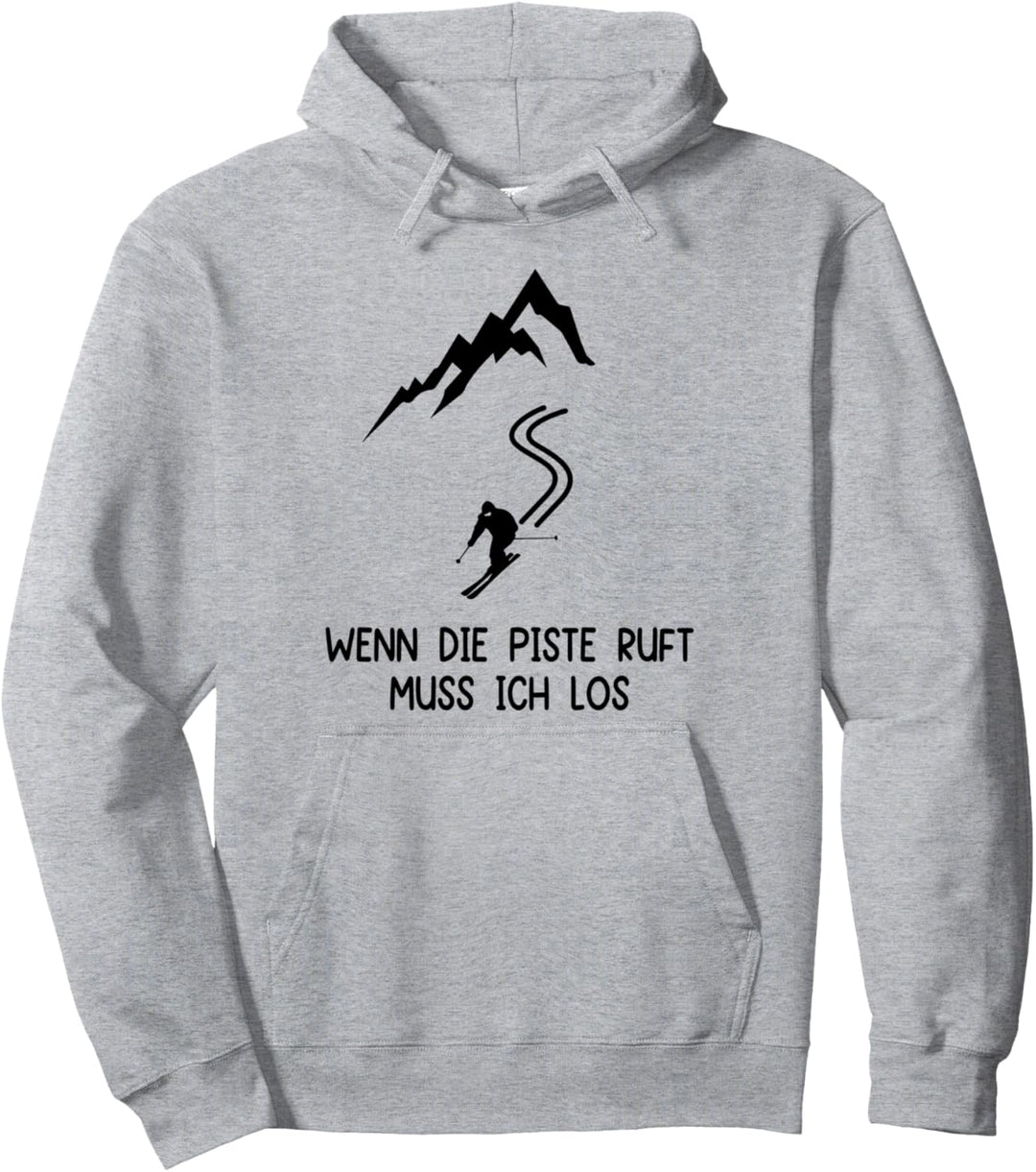 Skifahren Shirt Apres Ski Motivationsspruch Damen Herren Ski Pullover Hoodie