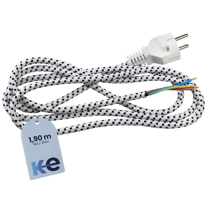 Anakel Home Anschlussleitung 3x1,5 Netzkabel Anschlusskabel Schukostecker für Dampfbügeleisen
