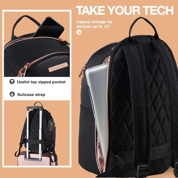 Cabin Max Travel Hack Damen Rucksack in der Grösse 40x20x25 cm geeignet für Ryanair unter dem Sitz H