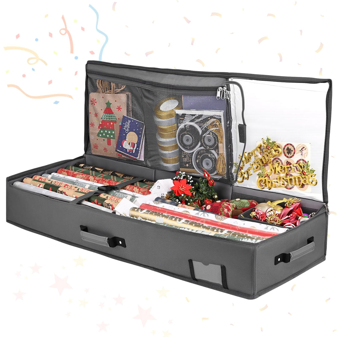 Geschenkpapier Aufbewahrung,95 * 35 * 16cm Geschenkpapier Organizer,Wasserdichtes 600D Oxford Gewebe