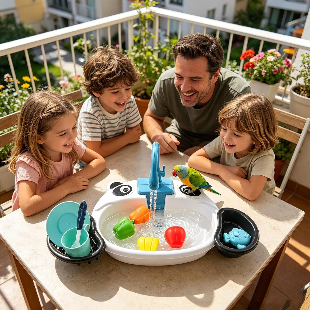 Generisch Kinder-Waschbecken mit fliessendem Wasser Küchen-Rollenspielzeug | Wasserspüle Für Mädchen