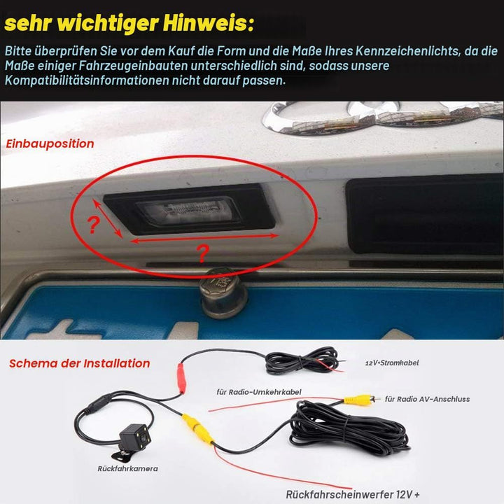 Auto Kofferraum Griff Rückfahrkamera Replacement for Mercedes Benz A C GL GLA GLC ML M V Vito Kasten