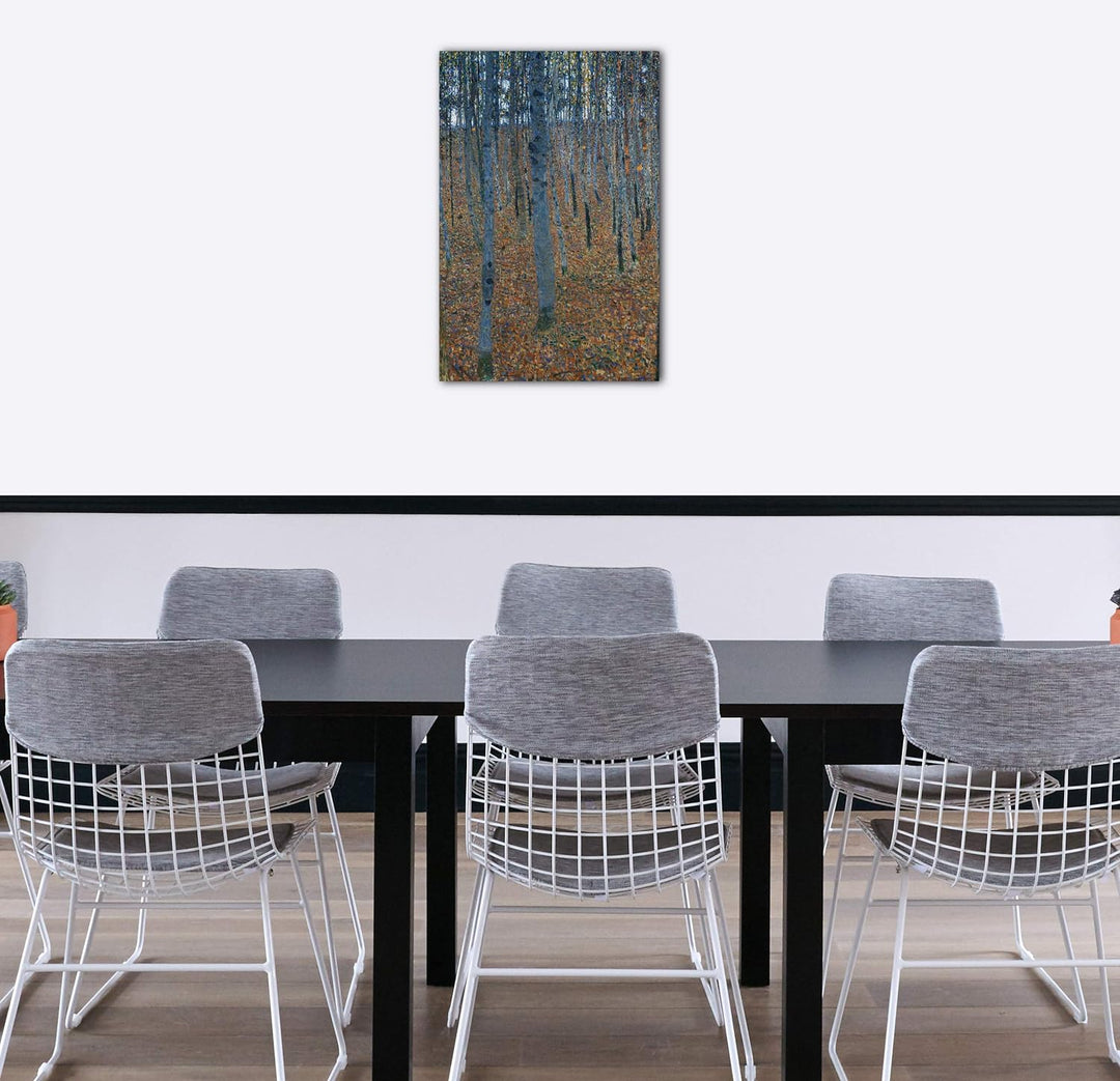 Printed Paintings Leinwand (60x80cm): Gustav Klimt - Buchenwald I (1902) 60x80 cm, 60x80 cm