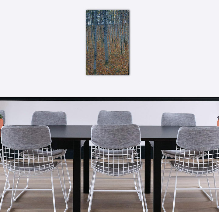 Printed Paintings Leinwand (60x80cm): Gustav Klimt - Buchenwald I (1902) 60x80 cm, 60x80 cm