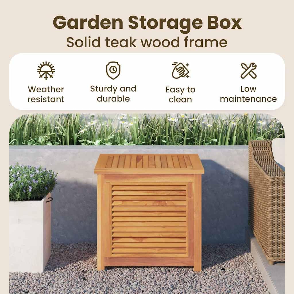 vidaXL Gartenbox, Auflagenbox mit PE-Beutel Stauraum, Kissenbox Latten-Design, Aufbewahrungsbox Gart