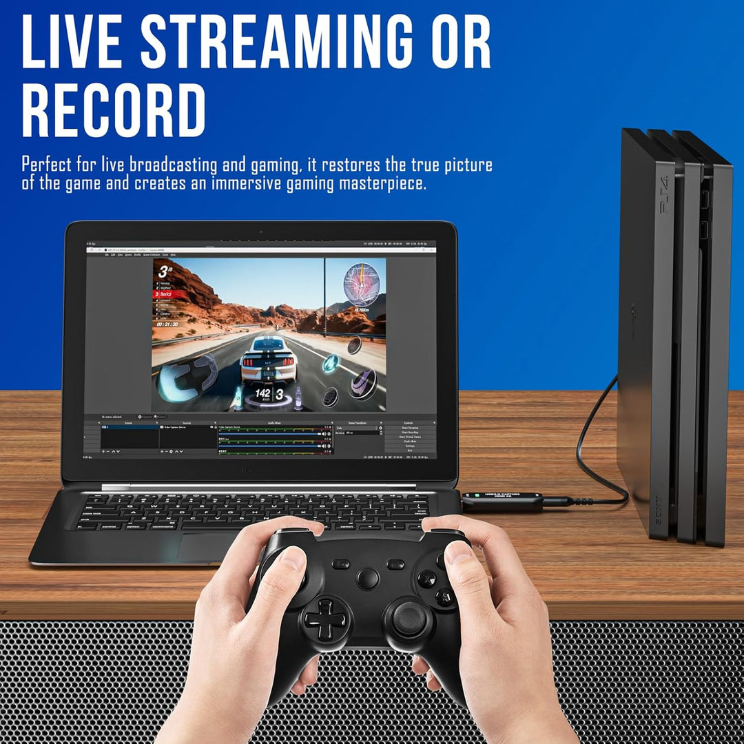 Cam Link 4K, Externe Kamera Capture Card für DSLR, Camcorder, Action Cam als Webcam, Streamen und Au