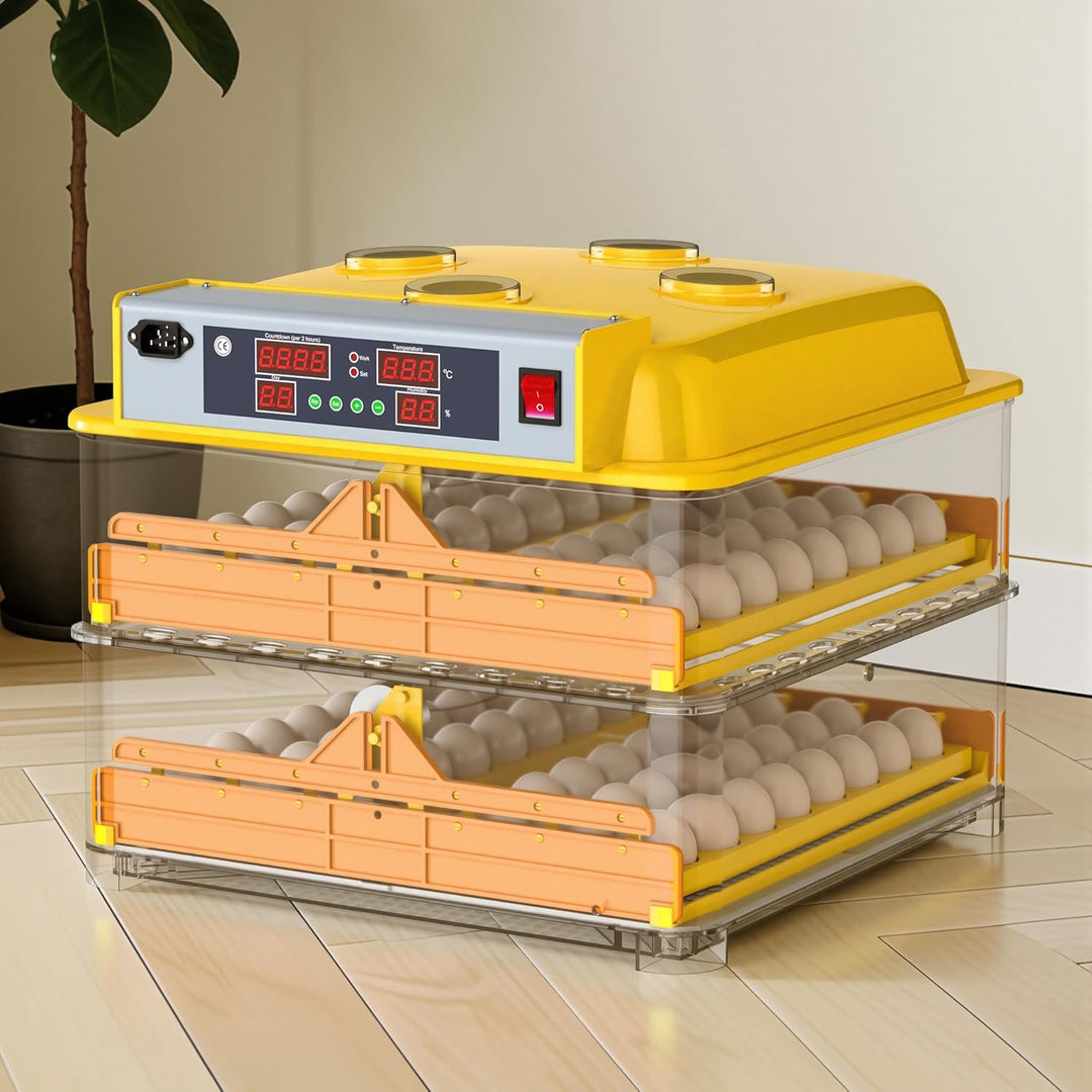 Wiltec Automatische Brutmaschine 96 Eier Brutapparat Flächenbrüter Inkubator