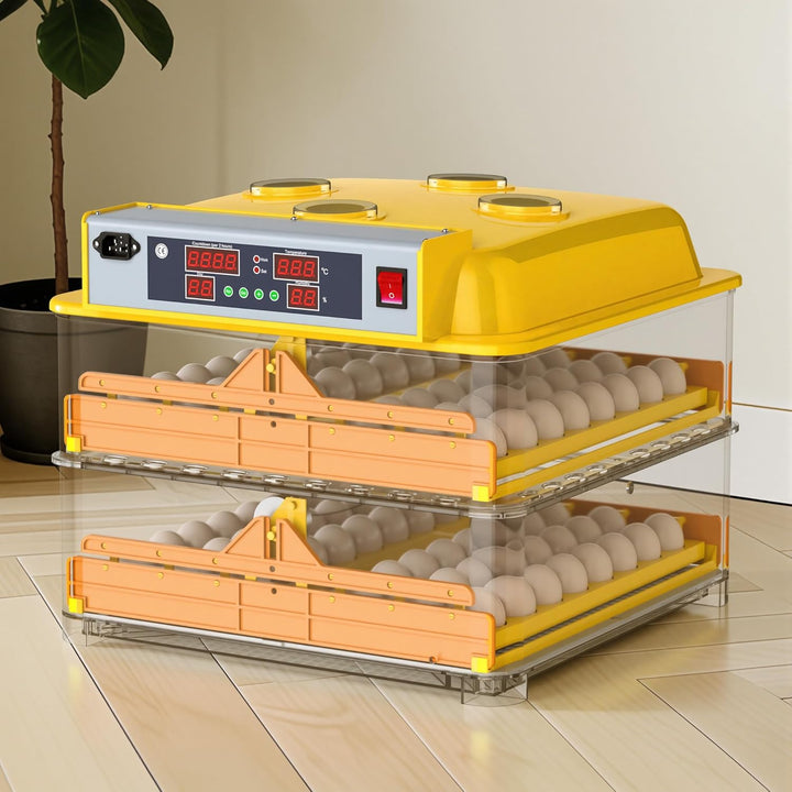 Wiltec Automatische Brutmaschine 96 Eier Brutapparat Flächenbrüter Inkubator