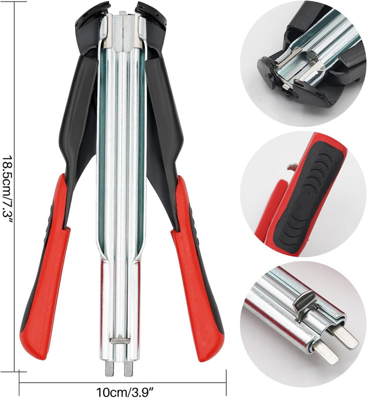 MUYIRTED Drahtzange mit 2500 C-Ring Metallklammern, Zaunzange Hog Ring Zange kit Zur Reparatur und B