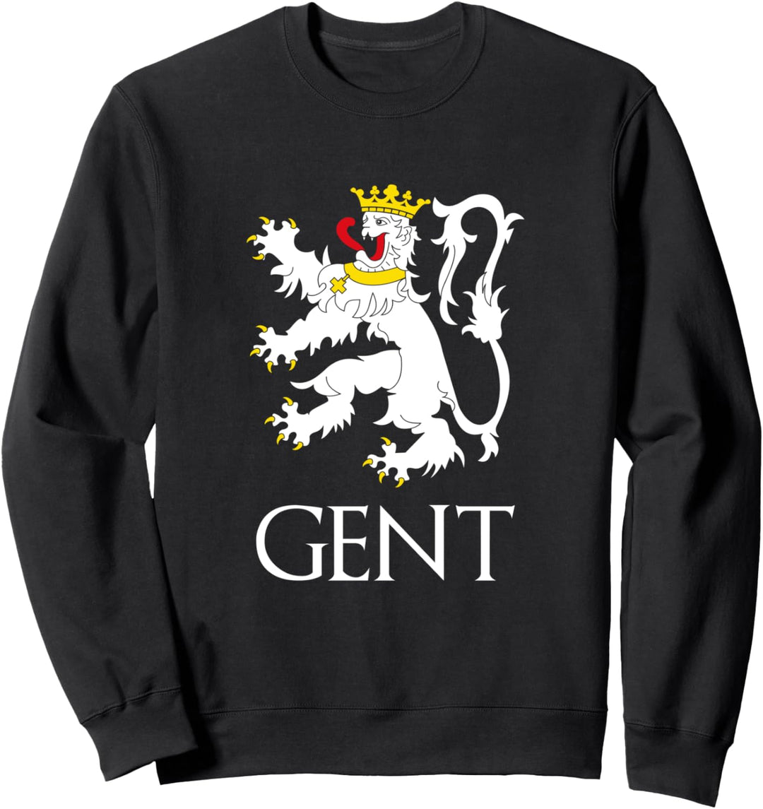 Ghent Belgium City Coat Of Arms Gent Belgie Dutch Souvenir Sweatshirt