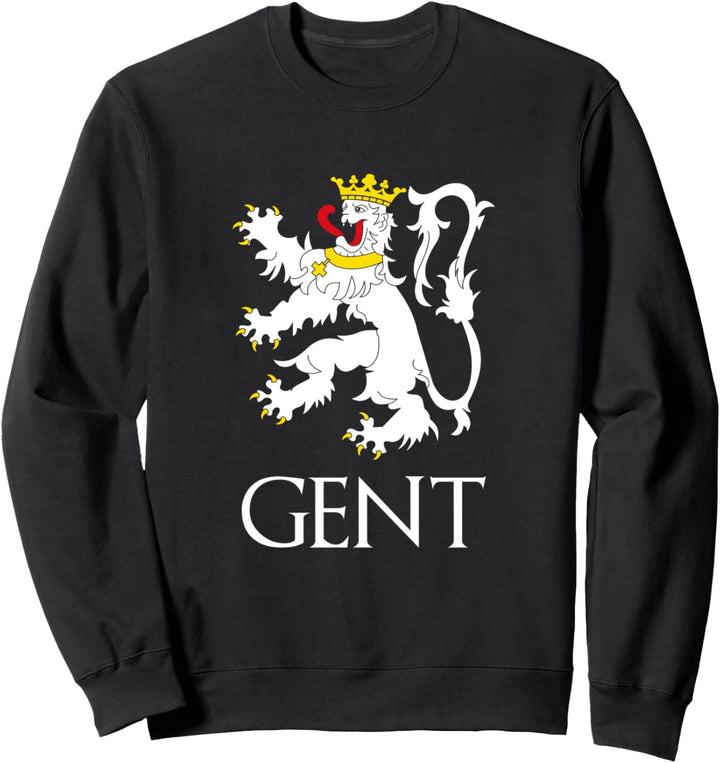 Ghent Belgium City Coat Of Arms Gent Belgie Dutch Souvenir Sweatshirt