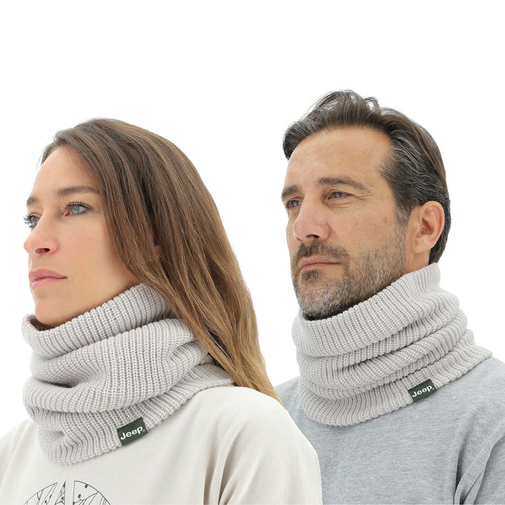 Jeep Unisex J Ribbed Tricot Neckwarmer J22w Head band Einheitsgrösse Light Graystone, Einheitsgrösse